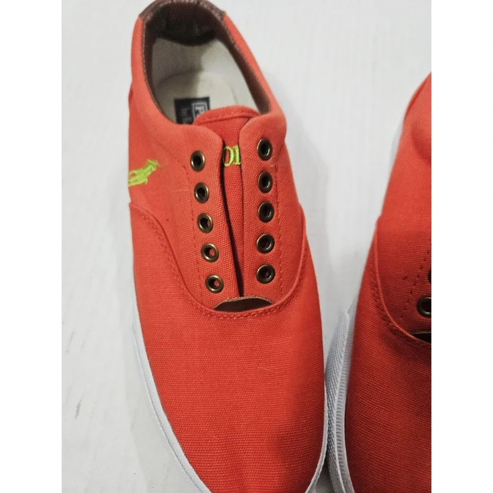Size 9.5D - Men's Polo Ralph‎ Lauren Vaughn Red Slip On Dress Shoes